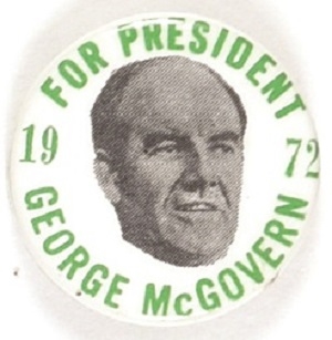 McGovern for President 1 Inch Celluloid