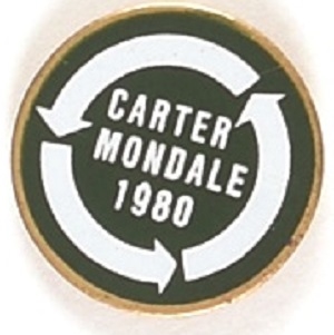 Carter, Mondale 1980 Clutchback Pin