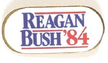 Reagan and Bush White Clutchback Pin