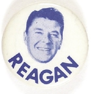 Reagan 1968 Floating Head Celluloid Blue Photo