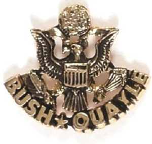 Bush, Quayle Eagle Clutchback Pin