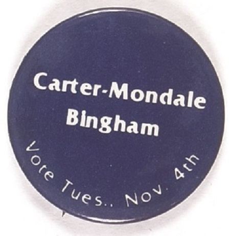Carter, Mondale Bingham New York Coattail