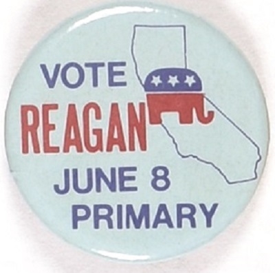 Reagan June 8, 1976 California Primary Blue Version