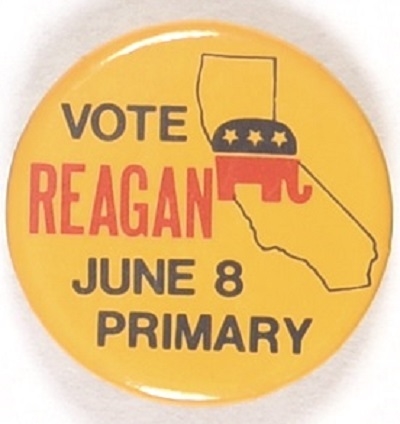 Reagan June 8, 1976 California Primary Yellow Version