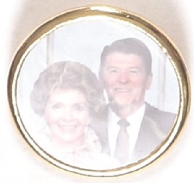 Ron and Nancy Reagan Color Pinback