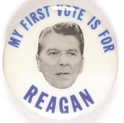 My First Vote is for Reagan