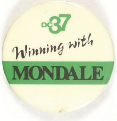 AFSCME District Council 37 (New York City) for Mondale, White Version