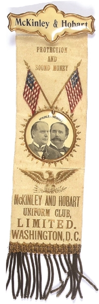 McKinley, Hobart D.C. Uniform Club Ribbon