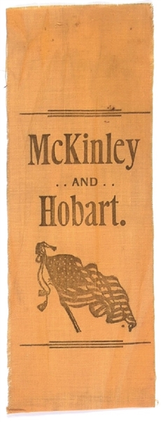 McKinley and Hobart Flag Ribbon