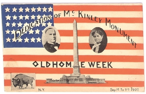 William, Ida McKinley Old Home Week Postcard