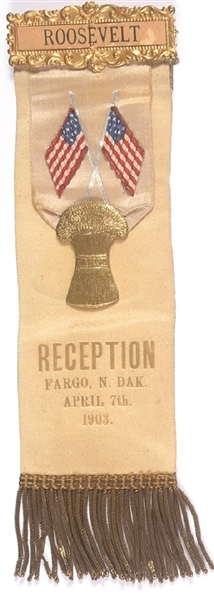 Theodore Roosevelt Fargo, N.D. Reception Ribbon