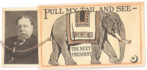 Taft Pull My Tail and See Postcard