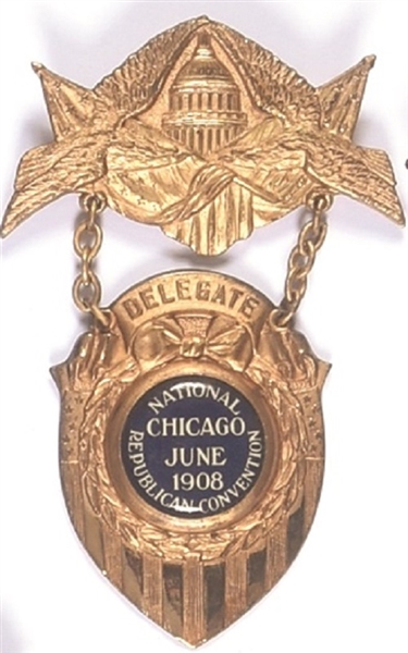 Taft 1908 Convention Badge