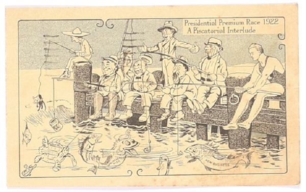 Presidential Race 1922 Postcard