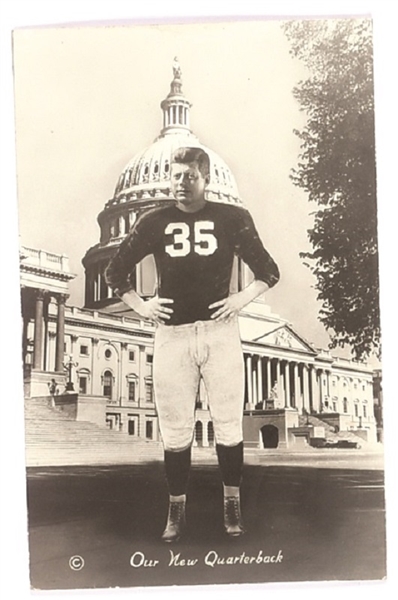 JFK US Capitol Football Postcard
