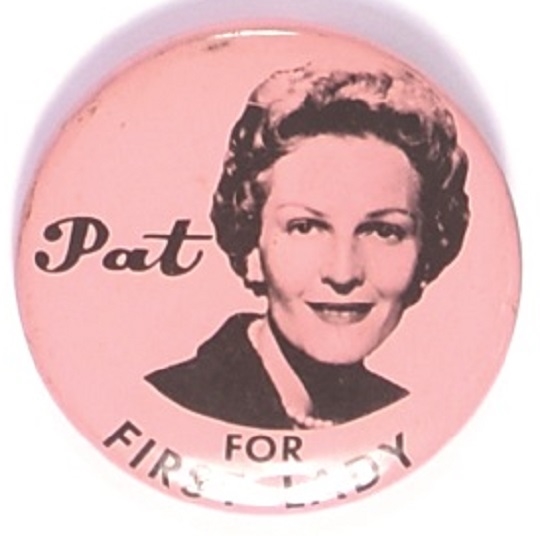 Pat Nixon for First Lady Pink Litho