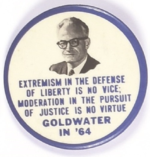Goldwater Extremism Pin