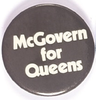 McGovern for Queens Black Celluloid