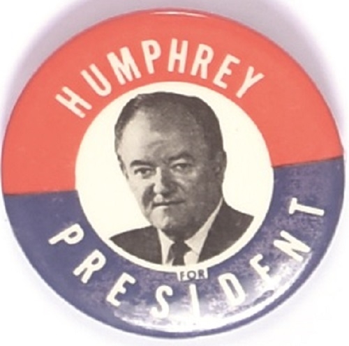 Humphrey for President 2 1/2 Inch Pin