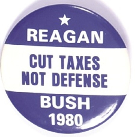 Reagan Cut Taxes Not Defense