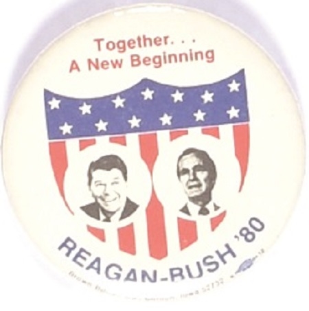 Reagan, Bush Together a New Beginning