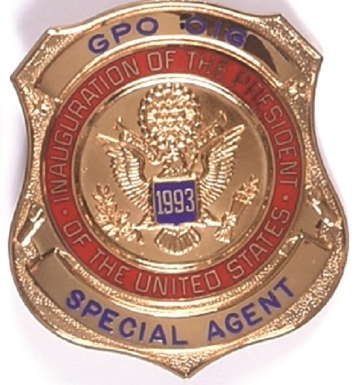 Clinton 1993 Special Agent Badge