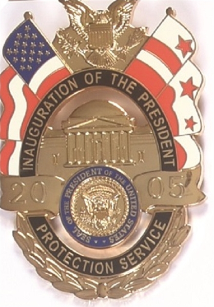 GW Bush Protection Service Badge