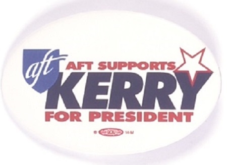 AFT Supports Kerry for President White Version