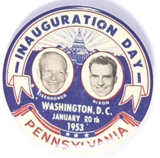 Eisenhower, Nixon Pennsylvania Inauguration Day Jugate
