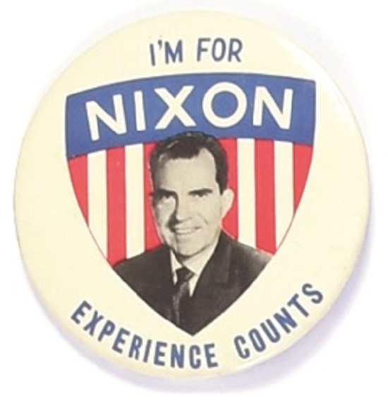 I'm For Nixon Shield Pin
