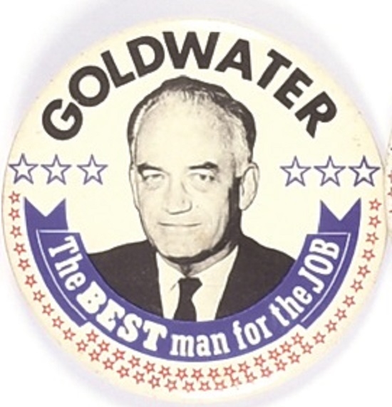 Goldwater Best Man for Job Black Letters