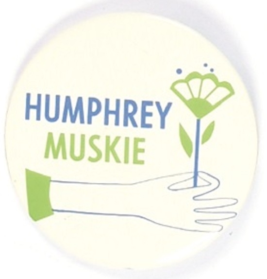 Humphrey, Muskie Flower Pin