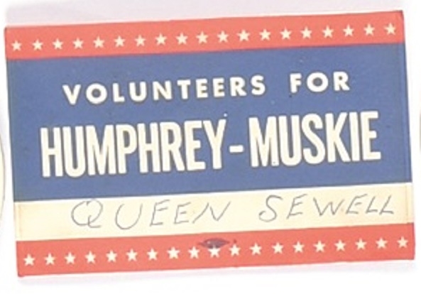Humphrey Volunteer Badge