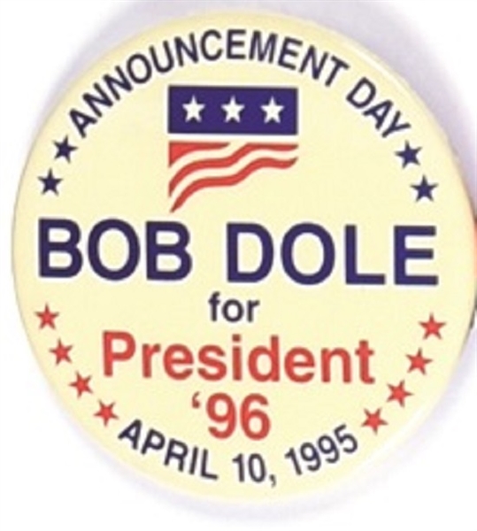 Bob Dole Announcement Day
