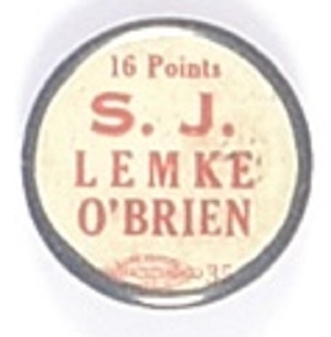 Lemke, O’Brien 16 Points 1936 Union Party