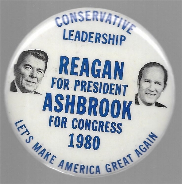 Reagan and Ashbrook Ohio Coattail