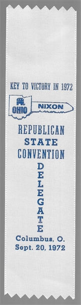 Ohio State Convention Nixon Ribbon