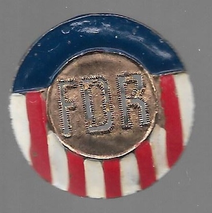 Franklin Roosevelt FDR Enamel Pin