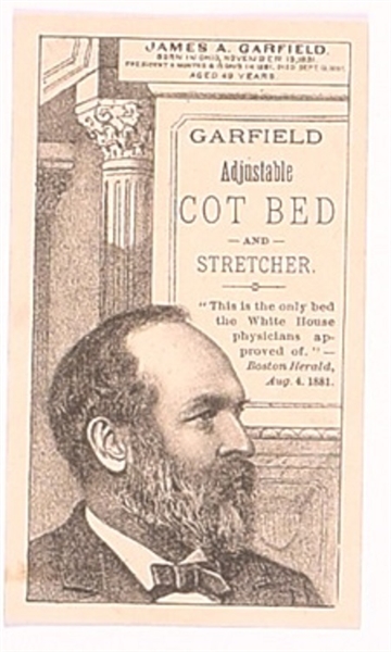 Garfield Adjustable Cot Bed Trade Card