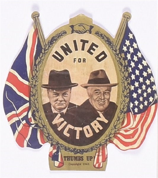 Roosevelt, Churchill United for Victory