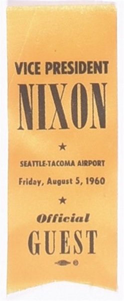 Vice President Nixon Seattle Ribbon