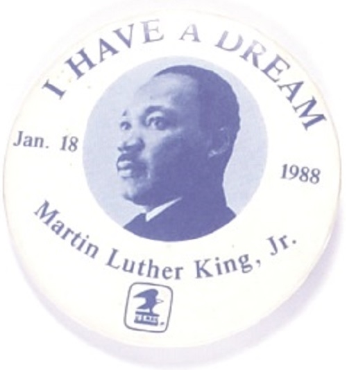 Martin Luther King US Mail Memorial Pin