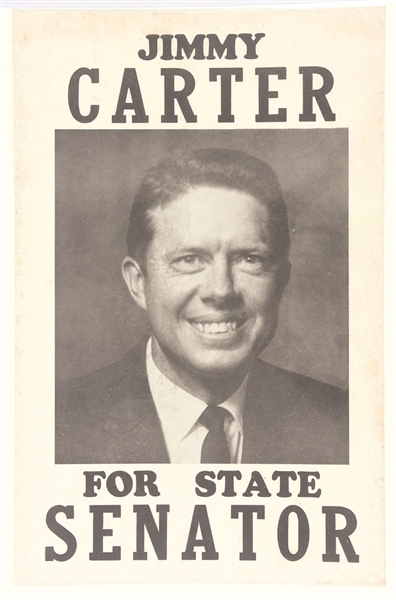 Rare Jimmy Carter for State Senator Poster