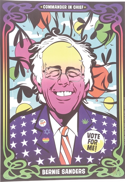 Bernie Sanders Feel the Bern Two-Sided Poster