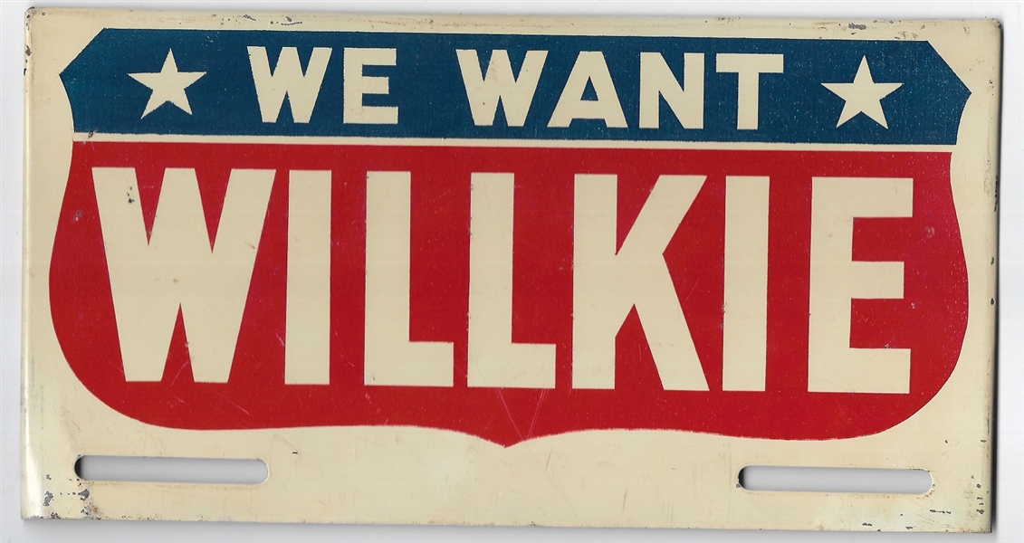 We Want Willkie Metal License