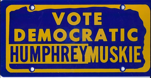 Vote Democratic Humphrey-Muskie License