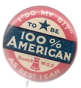 100% American War Savings Stamps