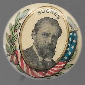 Charles Evans Hughes Laurel and Flag