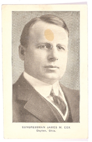 Congressman James M. Cox Campaign Card