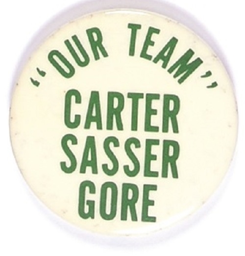 Carter, Sasser, Gore “Our Team” Tennessee Coattail